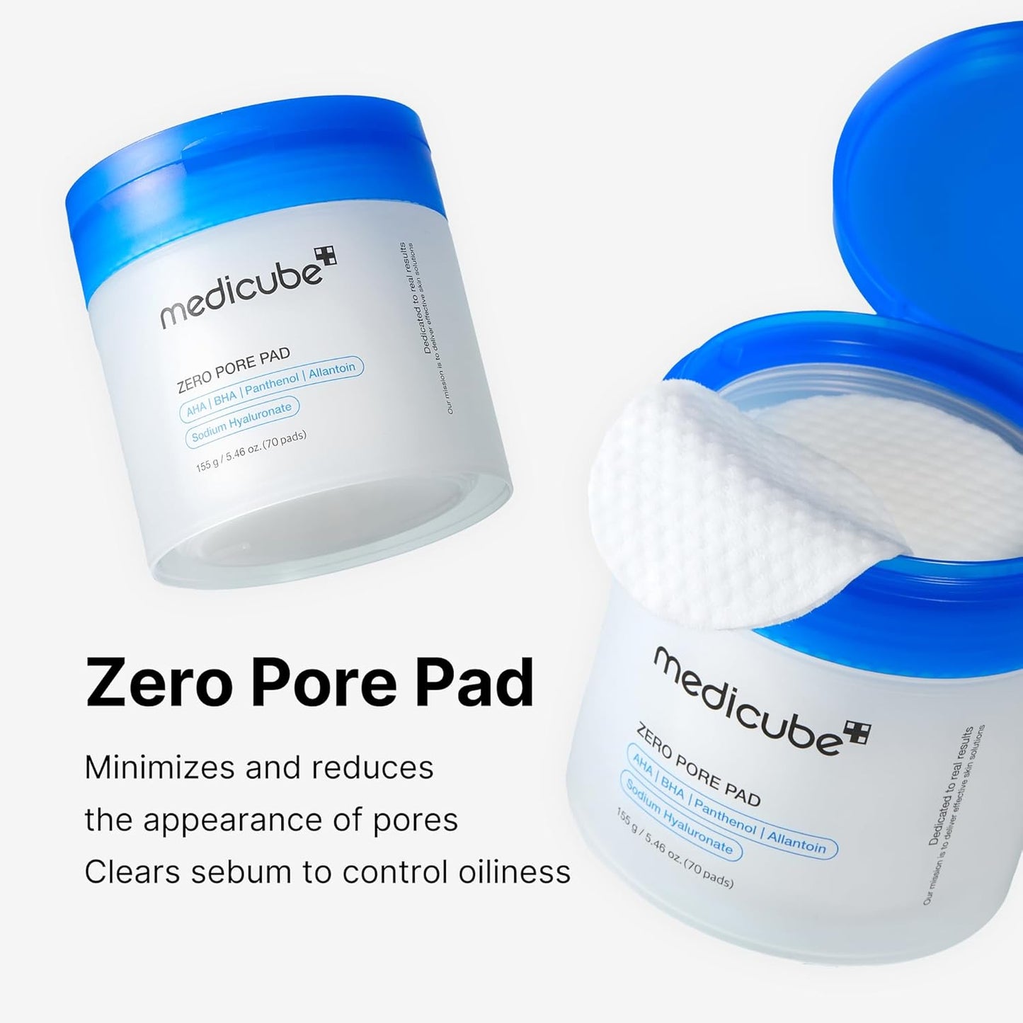#K-BEAUTY Medicube Zero Pore Pads 2.0, Dual-Textured Facial Toner Pads for Exfoliation and Pore Care